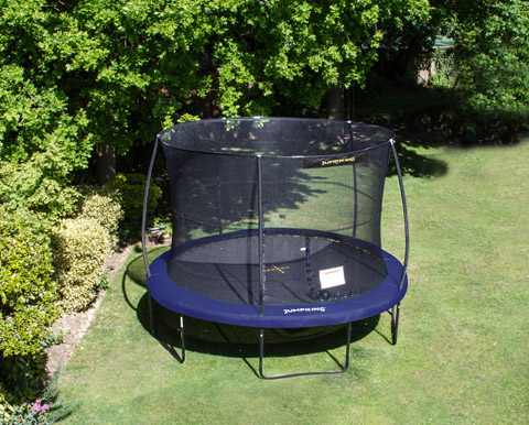 Jumpking trampoline with net and ladder JumpPod Deluxe 366 cm blue (2016)