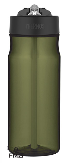 Thermos bouteille à boire tritan avec paille 0.53L