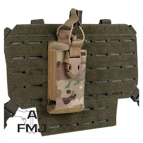 Mil-Tec Radio Pouch with Velcro Backing multitarn