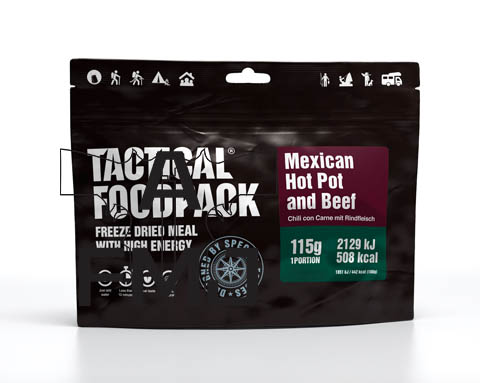 Tactical Foodpack Mexicain Hot Pot et Bœuf 115g