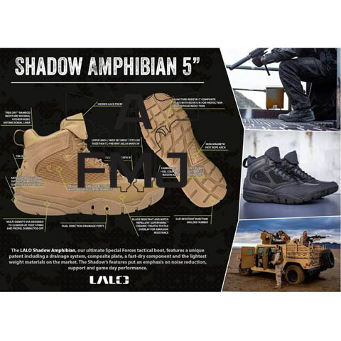 Lalo Shadow Amphibian 5" Black Ops Black