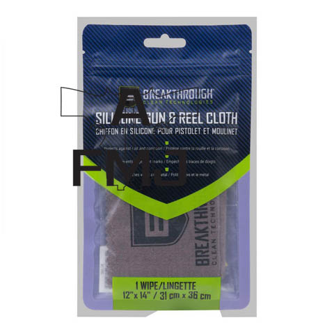 Breakthrough Clean Technologies Weather-Proof Cotton Silicon Gun Cloth 14" x 12" Gray