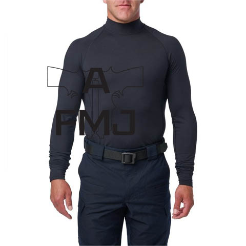 5.11 Tactical Mock Neck Long Sleeve Top Midnight Navy