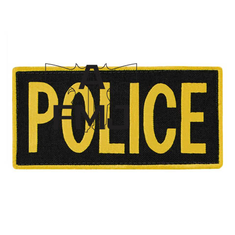 Condor Outdoor Police Patch 6x3" - Gold/Black