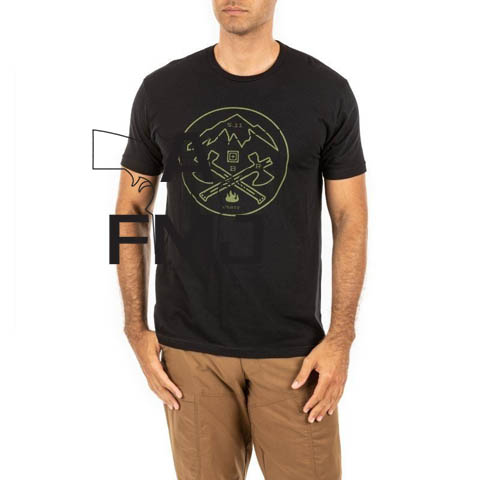 5.11 Tactical Crossed Axe Mountain Tee Black