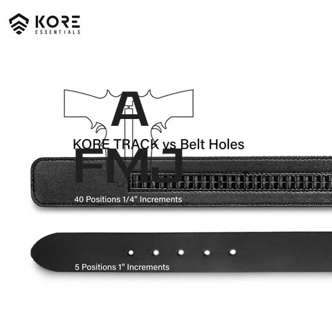 Kore Essentials Black Classic Nylon Web Belt 1.37" EUREKA Stainless Steel Buckle