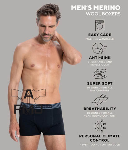 Thermowave Herren Merino Life Boxershorts - Forest Green