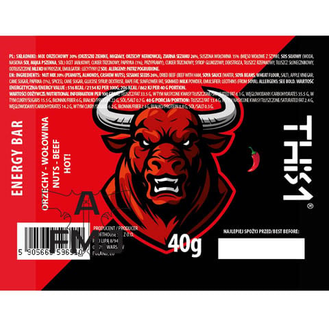 This-1 Energy Bar Nuts-Hot Beef (Spicy)
