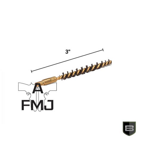 Breakthrough Clean Technologies Nylon Bristle Bore Brush .22 - .223 Caliber & 5.56mm Brass Core