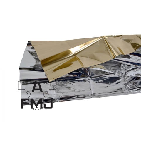 Origin Outdoors Couverture d’urgence 'Gold/Silver'