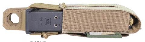 Warrior Laser Cut Double Bungee Pistol Pouch MultiCam