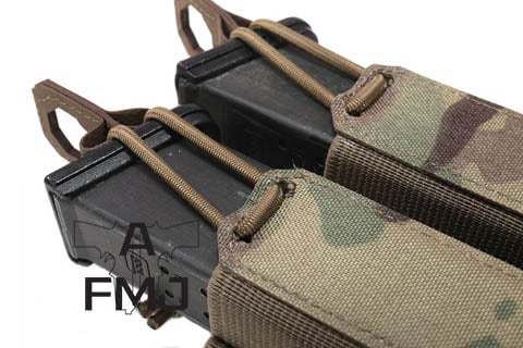 Warrior Laser Cut Double Bungee Pistol Pouch MultiCam