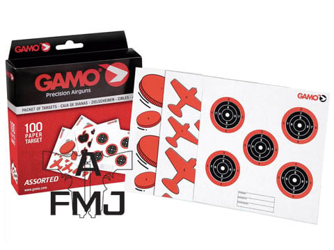 Gamo packet of 100 assorted targets