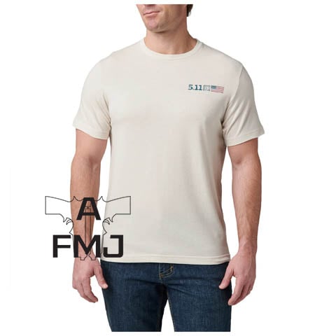 5.11 Tactical American Flag Tee - Sand Dune
