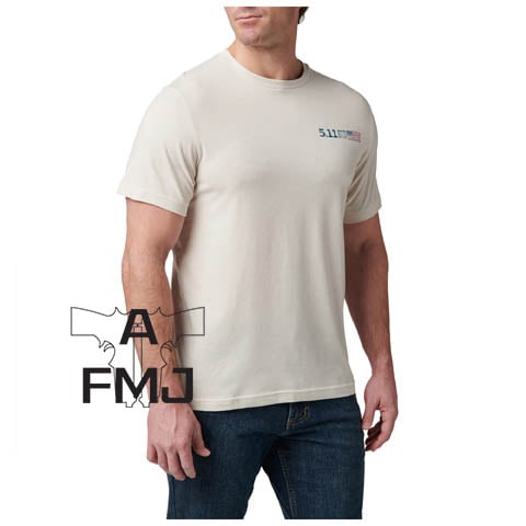 5.11 Tactical American Flag Tee - Sand Dune