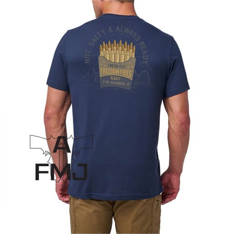 5.11 Tactical Freedom Fries Tee Pacific Navy