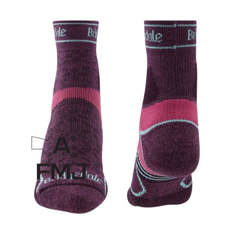 Bridgedale Women's Trail Run Lightweight T2 Merino Sport 3/4 Crew