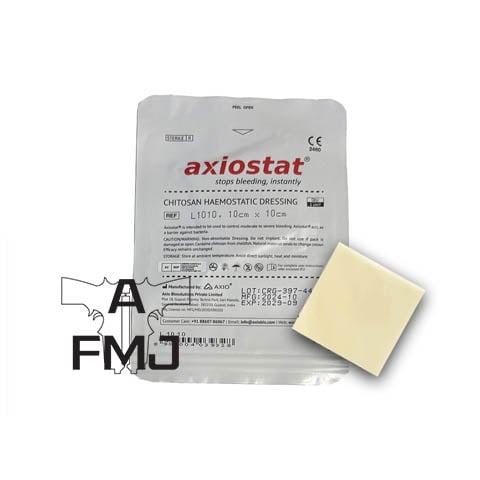 Axiostat Chitosan Hemostatic Trauma Patch 10 x 10cm