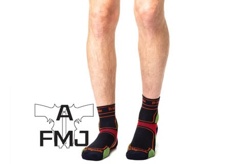 Bridgedale Men's Trail Run Ultra Light T2 Coolmax Sport 3/4 Crew