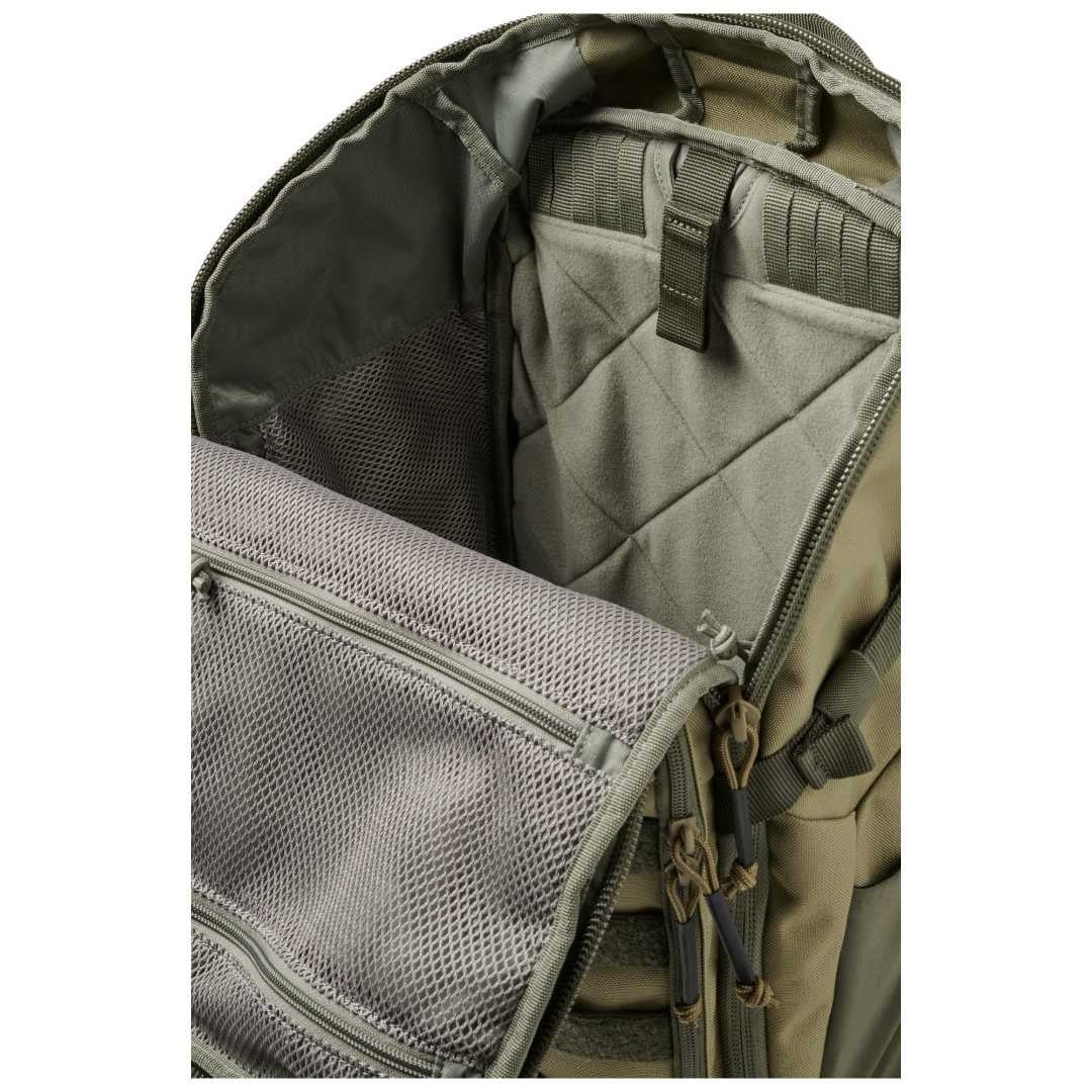 5.11 Tactical MVR 35L Backpack Covert Green rugpaneel