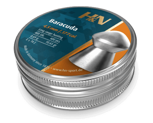 H&N Baracuda 4,5mm (.177) luchtdruk jachtkogels 400 stuks