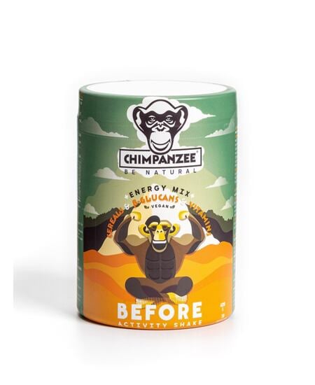 Chimpanzee Energy Shake 420g — biologische sportvoedingsmix met β-glucanen en vitamines