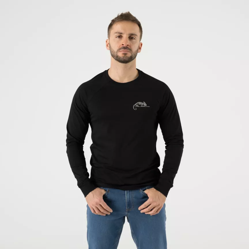 Helikon-Tex longsleeve T-shirt met logo zwart