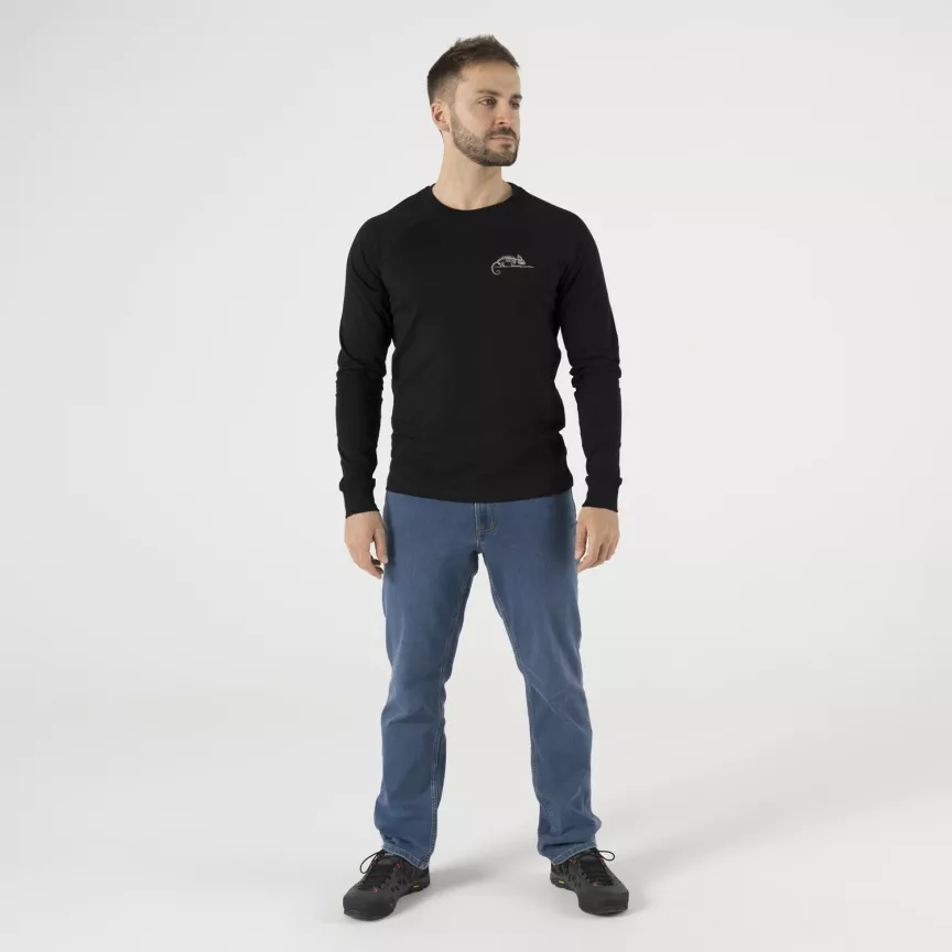 Helikon-Tex T-shirt Long Sleeve (Logo) - Zwart - Afbeelding 4