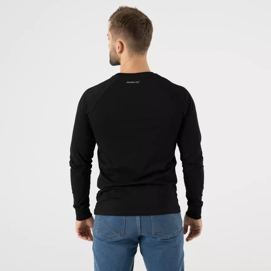 Helikon-Tex T-shirt Long Sleeve (Logo) - Zwart - Afbeelding 5