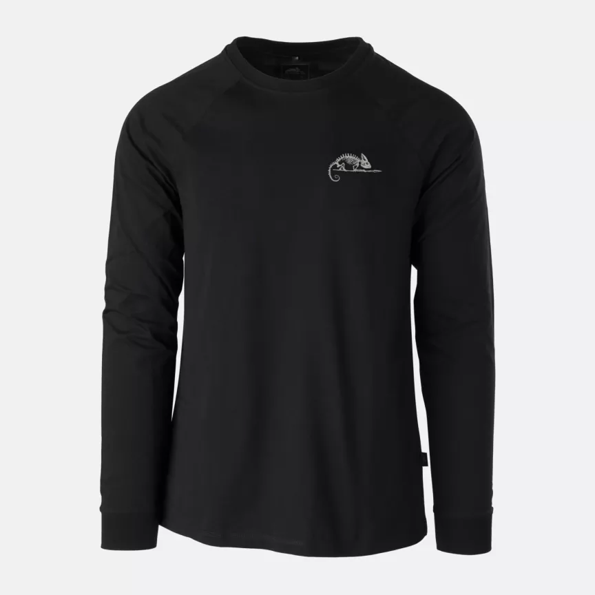 Helikon-Tex T-shirt Long Sleeve (Logo) - Zwart - Afbeelding 2