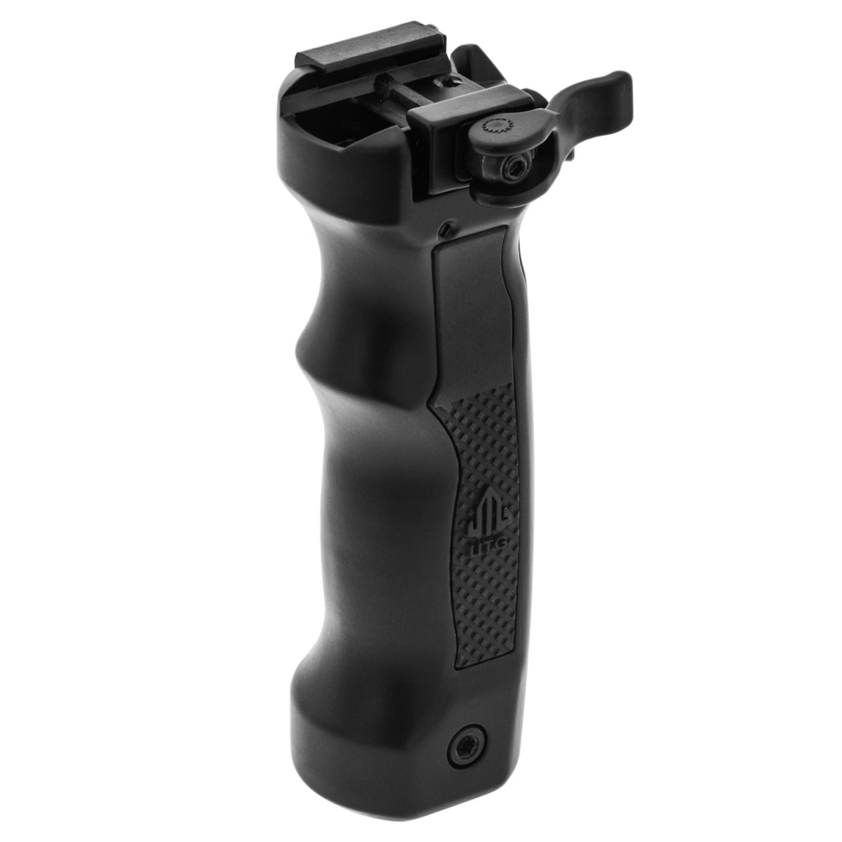 UTG D Grip Quick Release Deployable Bipod zwart
