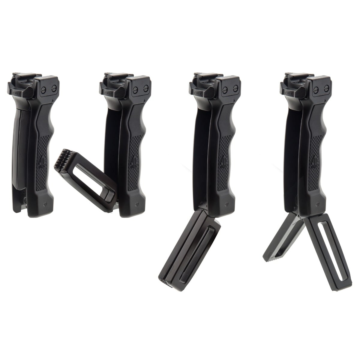 UTG D Grip Bipod uitklapmechanisme