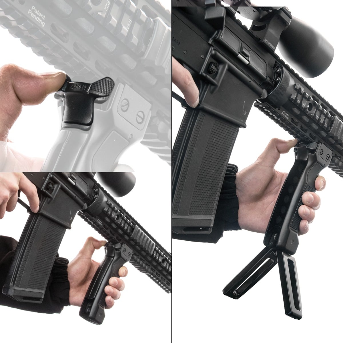 UTG D Grip Bipod aluminiumvoetpads