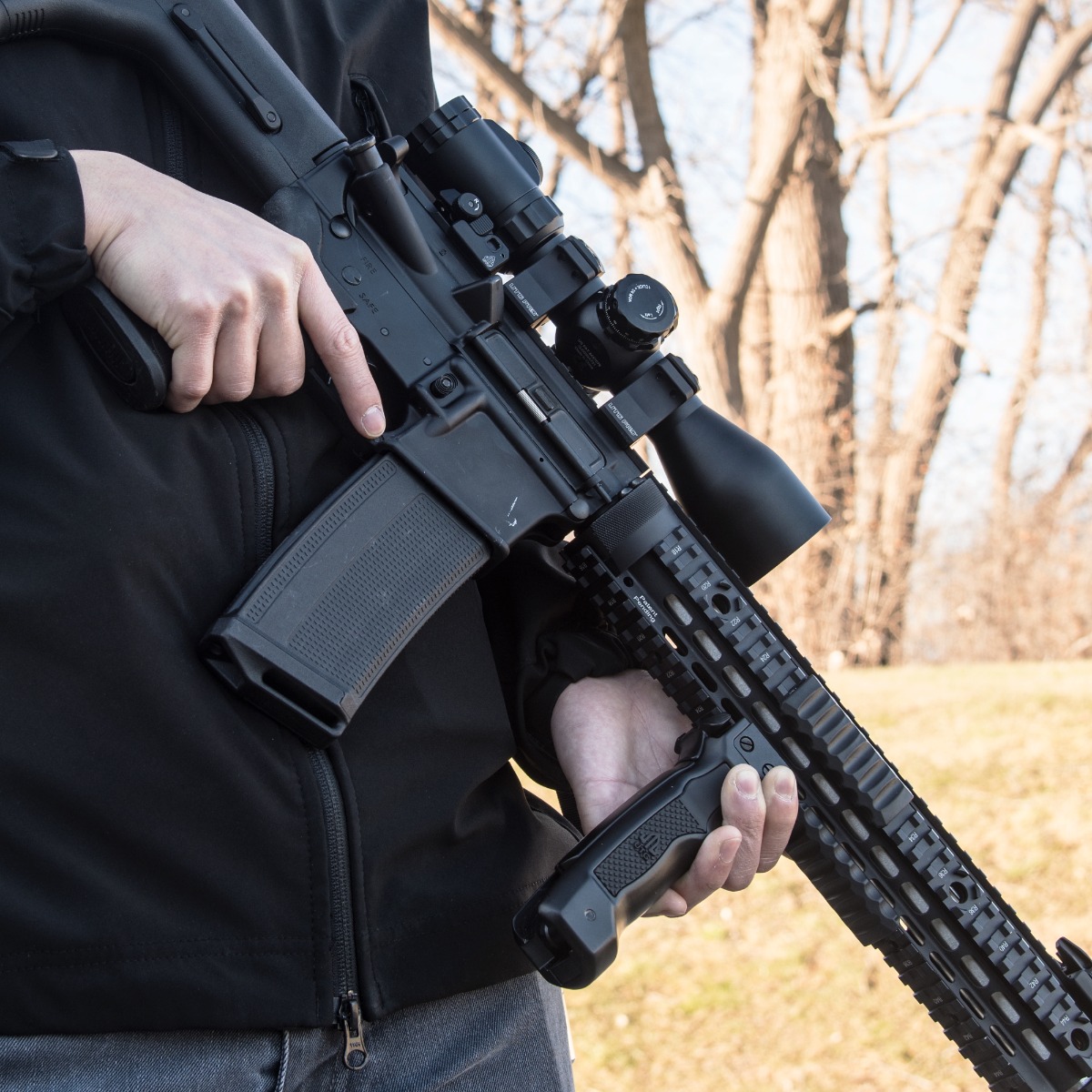 UTG D Grip Bipod tactisch gebruik