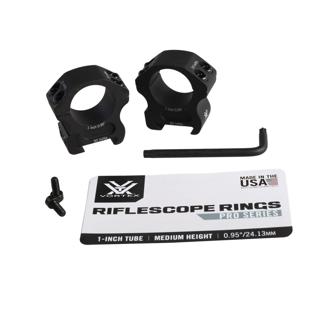 Vortex Pro Series Montageringen PR1-M 25,4 mm Medium