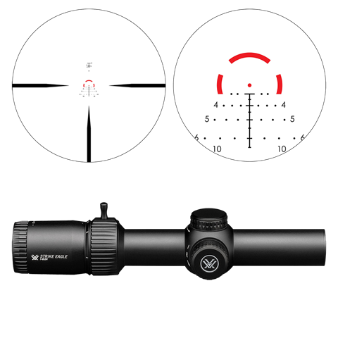 Vortex Strike Eagle 1-8x24 SFP Richtkijker, AR-BDC3 Dradenkruis (MOA)