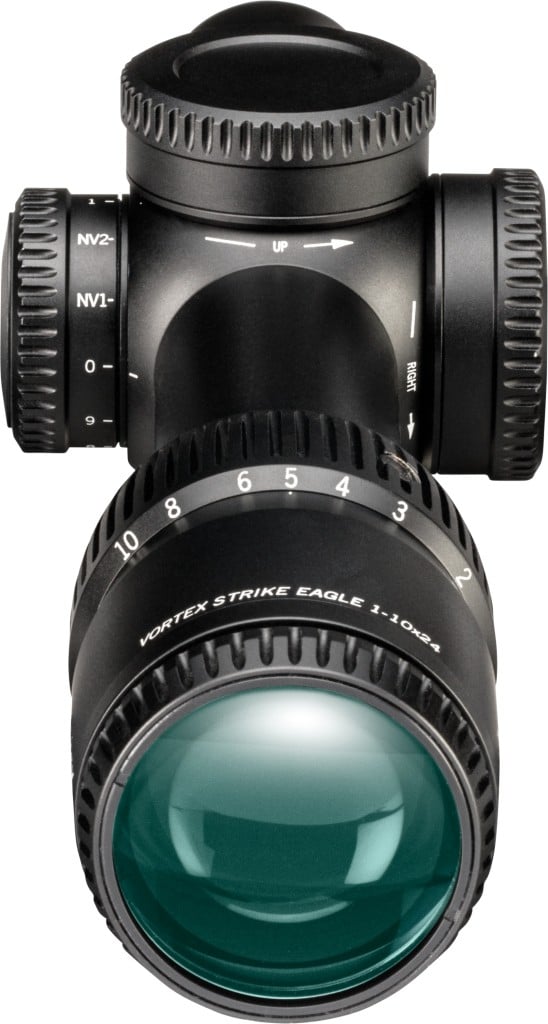 Vortex Strike Eagle 1-10x24 FFP Richtkijker, EBR-8 Dradenkruis (MRAD)