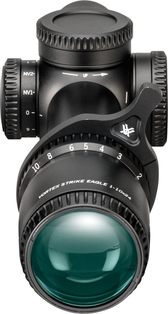 Vortex Strike Eagle 1-10x24 FFP Richtkijker, EBR-8 Dradenkruis (MRAD)
