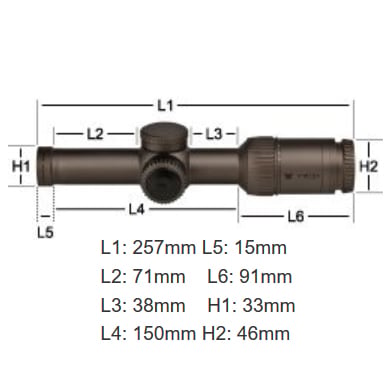 Vortex Razor HD Gen II-E 1-6x24 VMR-2 MRAD