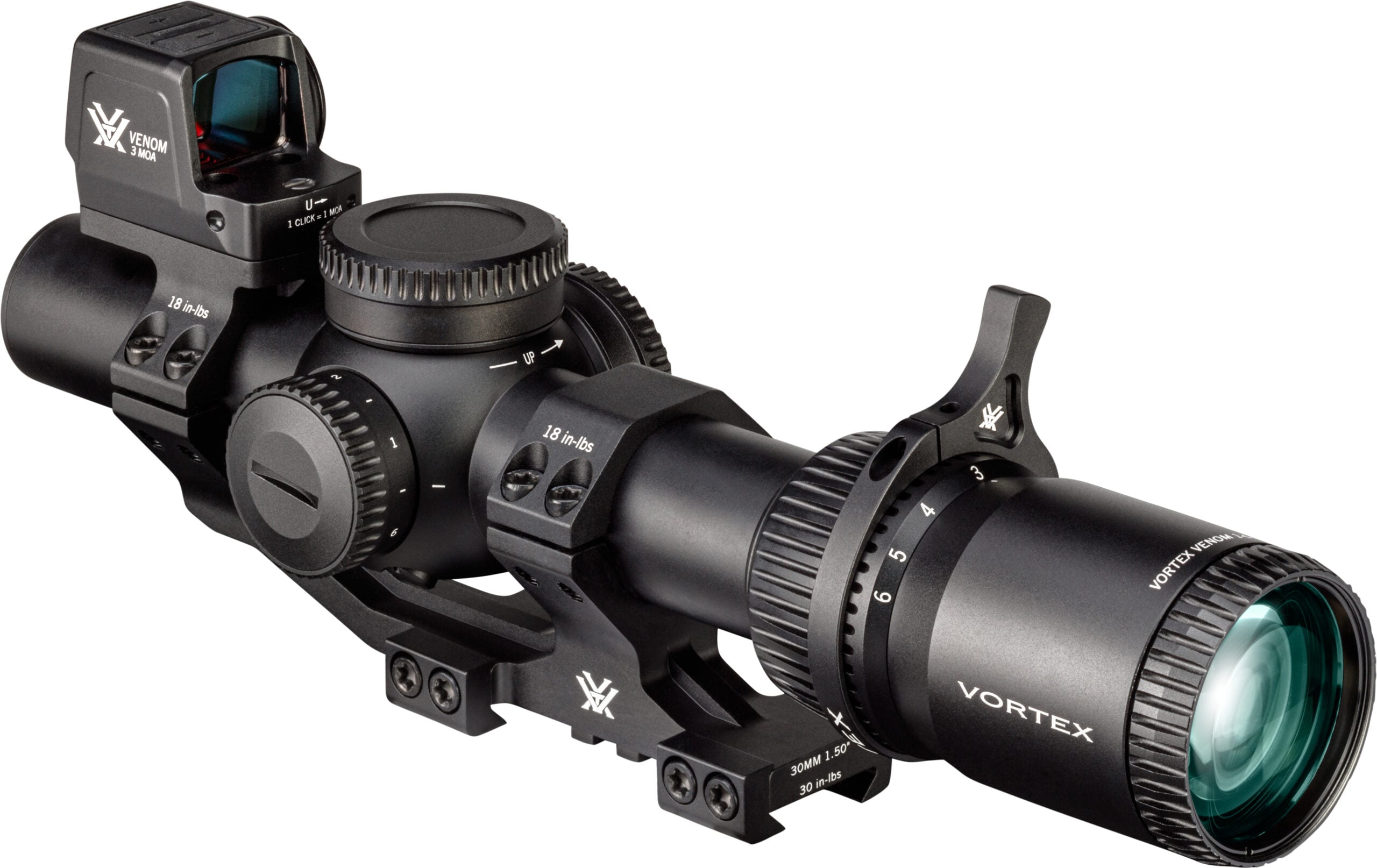 Vortex Venom 1-6x24 Bundel met Red Dot en Sport Mount