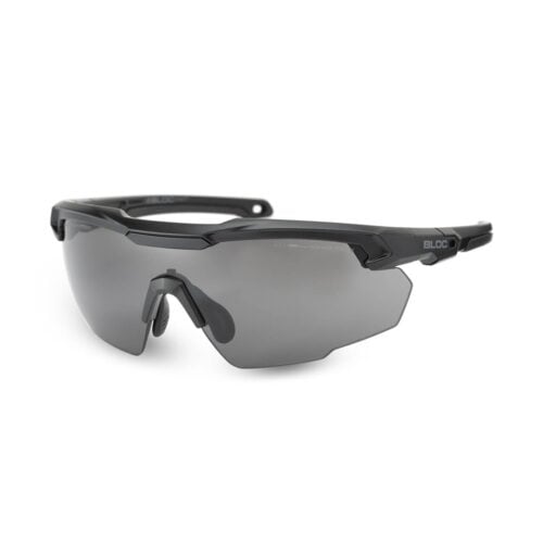 BLOC Tactical BOLT Bril Rookgrijs zijaanzicht